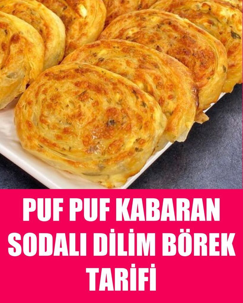 Puf Puf Kabaran Sodalı Dilim Börek Tarifi - 1