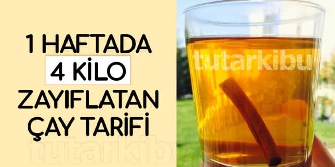 1 Haftada 4 Kilo Zayıflatan Çay Tarifi - 3
