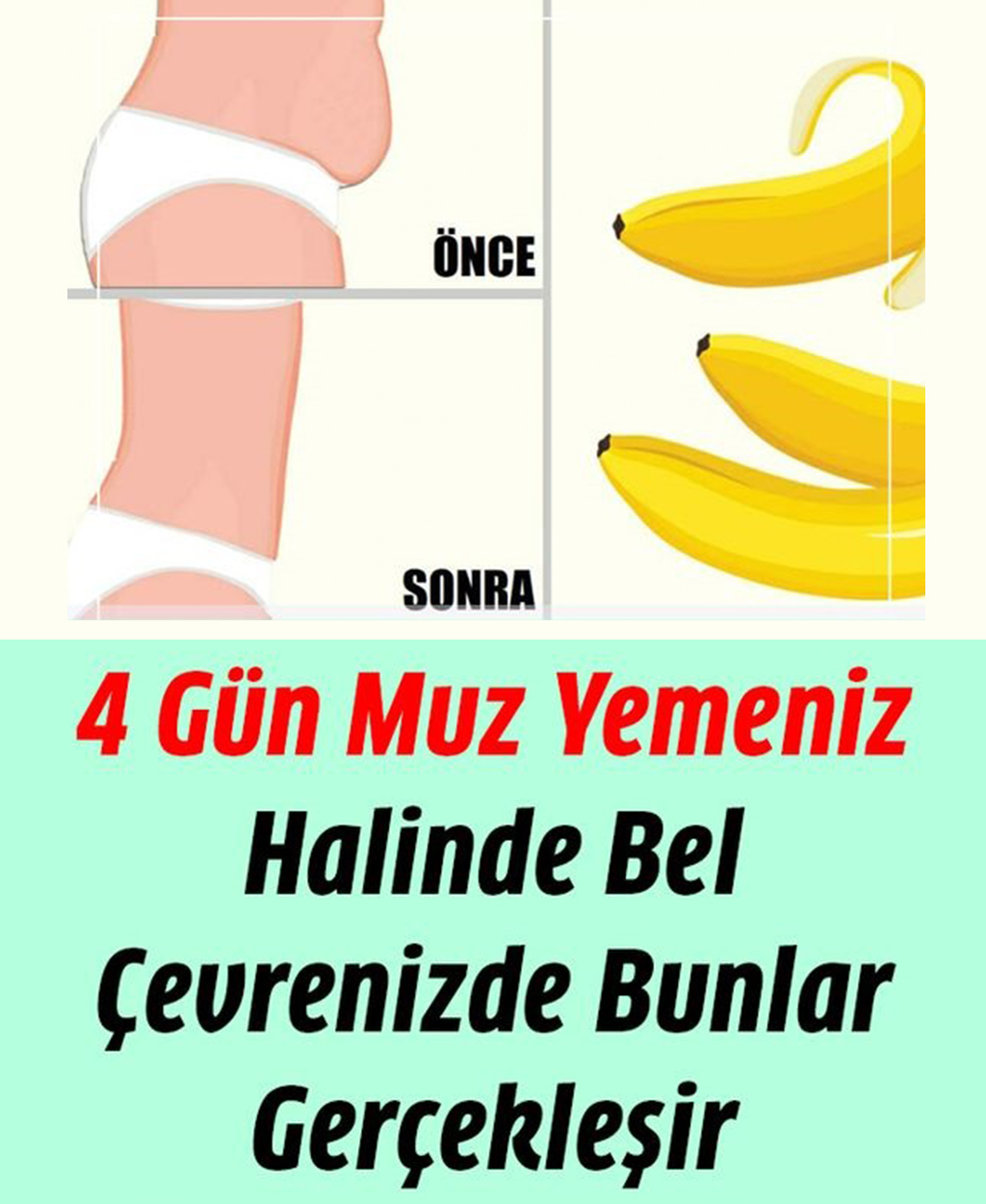 4 Gün Muz Yemeniz Halinde Bel Etrafınızda Bunlar Gerçekleşir - 1