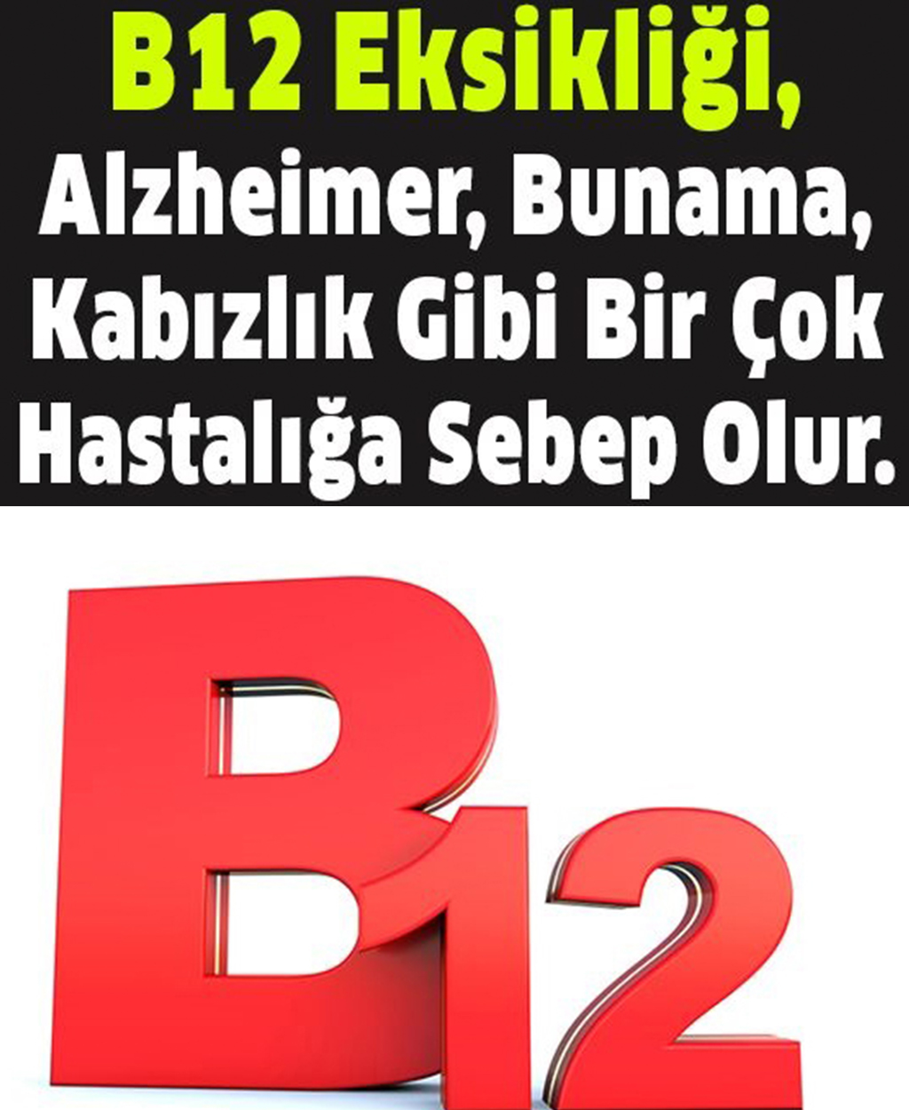 B12 Vitamini Bolca Kapsayan Yiyecekler	 - 1