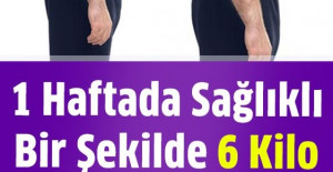 1 Haftada Sağlıklı Bir Şekilde 6 Kilo 800 Gram Yağ Eriten Diyet