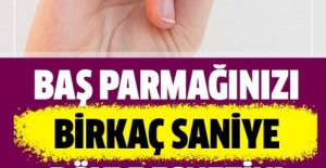 Başparmağınızla yüzük parmağınızı birkaç saniyeliğine böyle esnetin