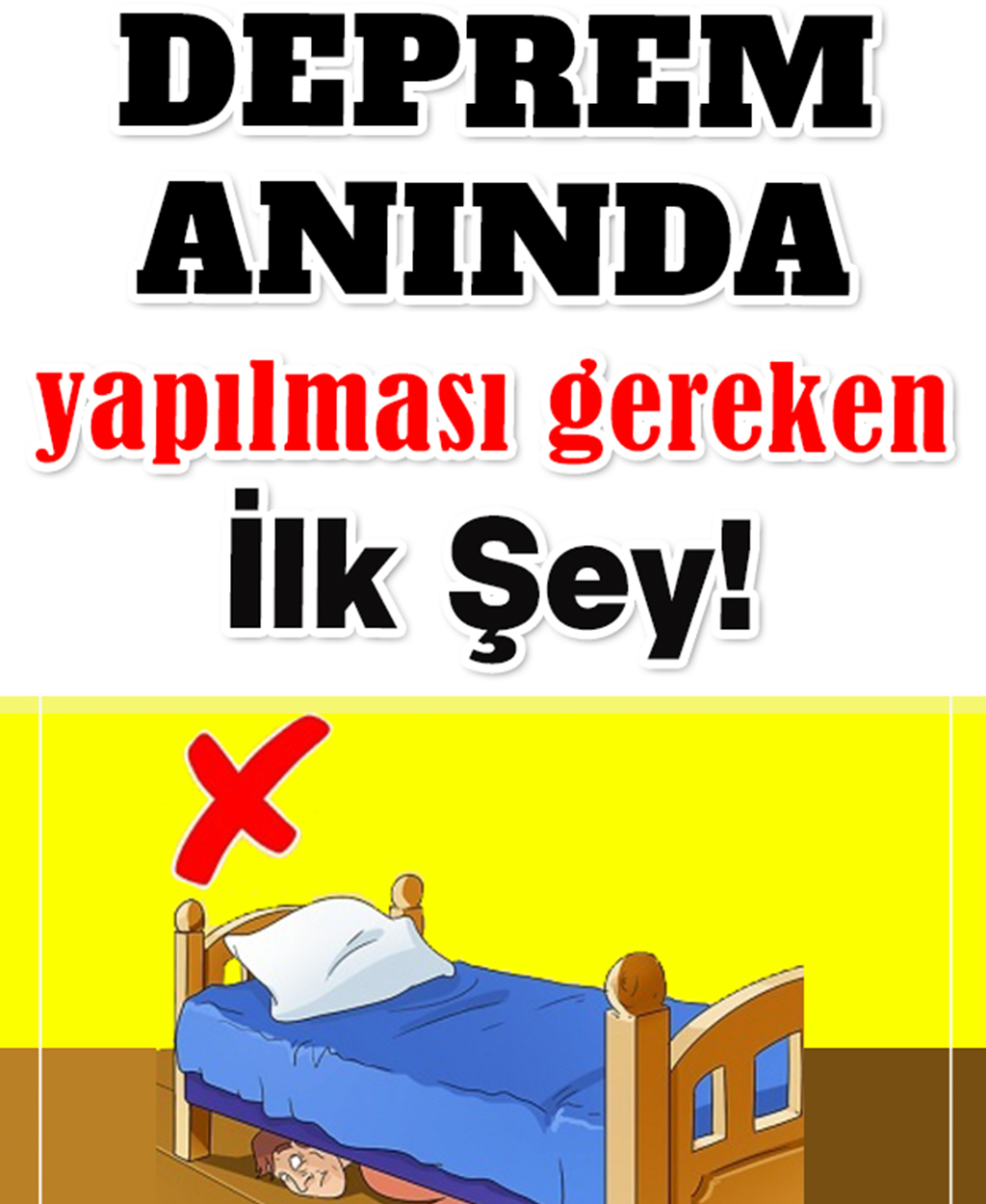 Deprem Anında Yapılması Gereken İlk Şey - 1