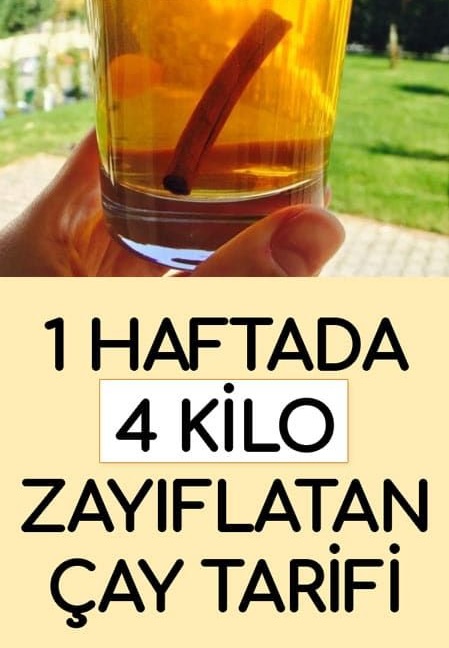 1 Haftada 4 Kilo Zayıflatan Çay Tarifi - 1