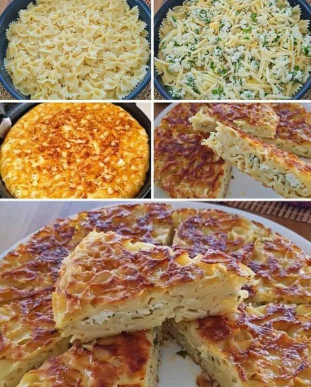 Su Böreği Lezzetinde Makarna Böreği Tarifi - 1
