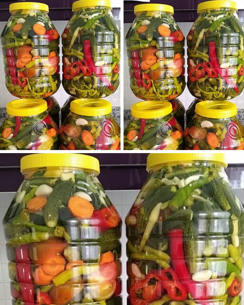 Suyu Bulanmayan Kütür Kütür Karışık Turşu Tarifi - 4