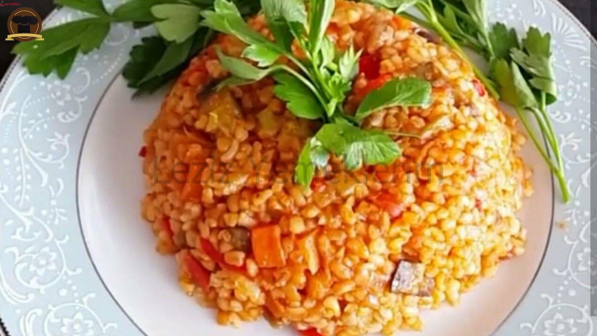 Sebzeli Bulgur Pilavı Tarifi - 1